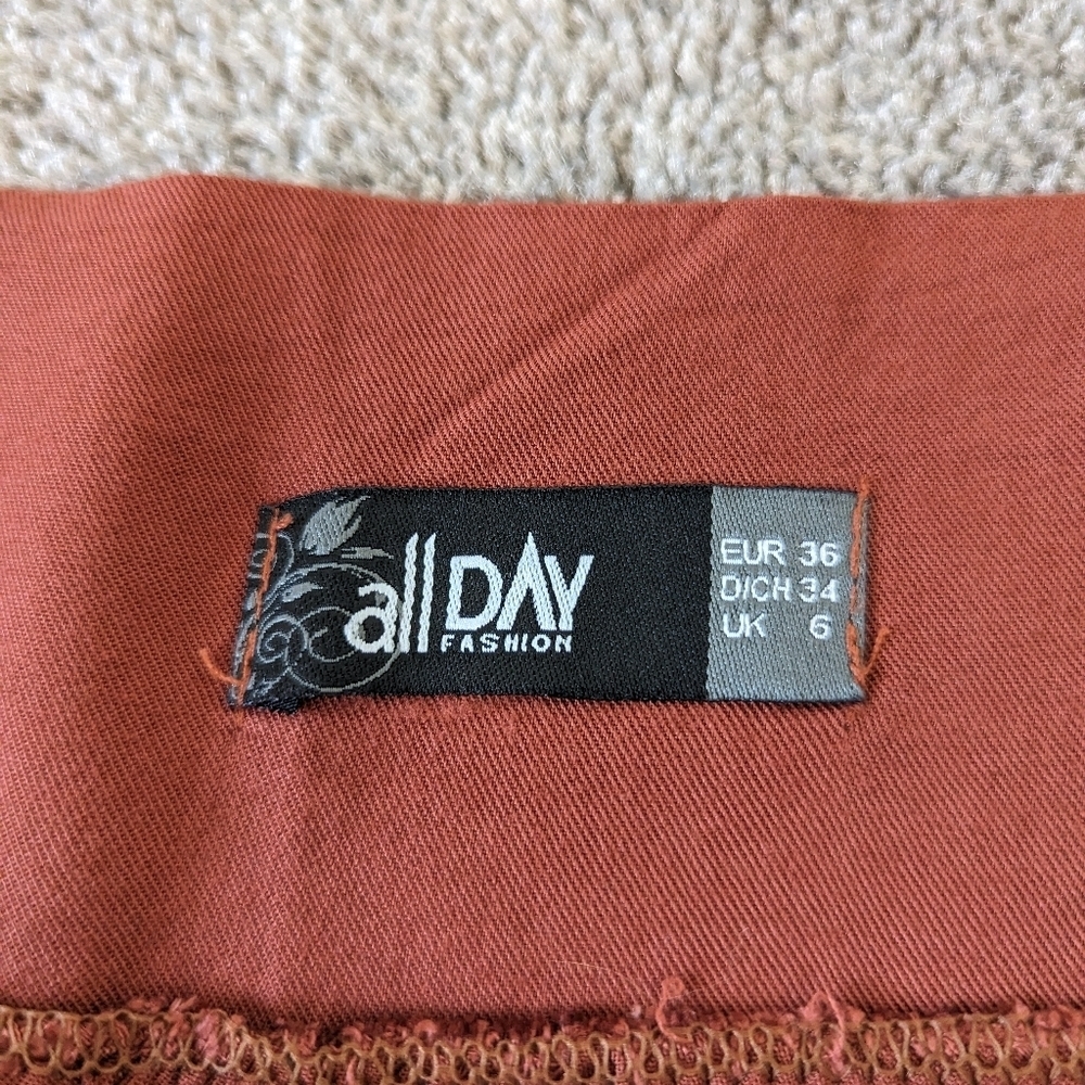 allDAY Fashion Tie Waist Maxi Skirt, Rust, EUR 36/UK 6 - Picture 7 of 10